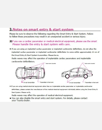 toyota belta 2011-2012 owners manual in english